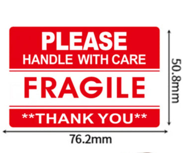 100PCS Fragile Handle With Care Stickers (Online Order Only)