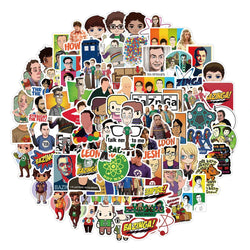 10/30/50PCS TV Show The Big Bang Theory Sticker Packs (ONLINE ORDER ONLY)