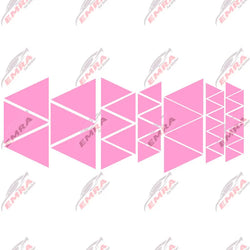 Angular Shape Sticker For Car Motorcycle Sticker Decoration Side Camouflage Kit Wrap Camo Tuning Styling Waterproof Vinyl Decals (ONLINE ORDER ONLY)