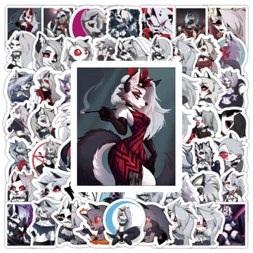 10/30/50/100PCS Helluva Boss Stickers Loona Cartoon Sticker Anime DIY Scrapbook Luggage Laptop Car Bike Skateboard Decals Toy (ONLINE ORDER ONLY)