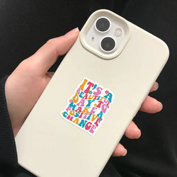 50Pcs ABA Colourful Good Day Stickers For Laptop Luggage Scrapbook Skateboard Guitar Phone Stickers Aesthetic Graffiti Decals (ONLINE ORDER ONLY)