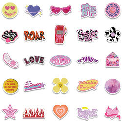 10/30/50PCS Ins Bratz Pink Girls Stickers Aesthetic DIY Phone Laptop Skateboard Notebook Suitcase Car Cute Cartoon Decal Sticker (ONLINE ORDER ONLY)