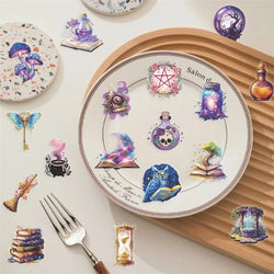 50PCS Cartoon Magic World PET Sticker Aesthetic Transparent Decoration Scrapbooking DIY Hand Accounting Supplies for Kids (ONLINE ORDER ONLY)