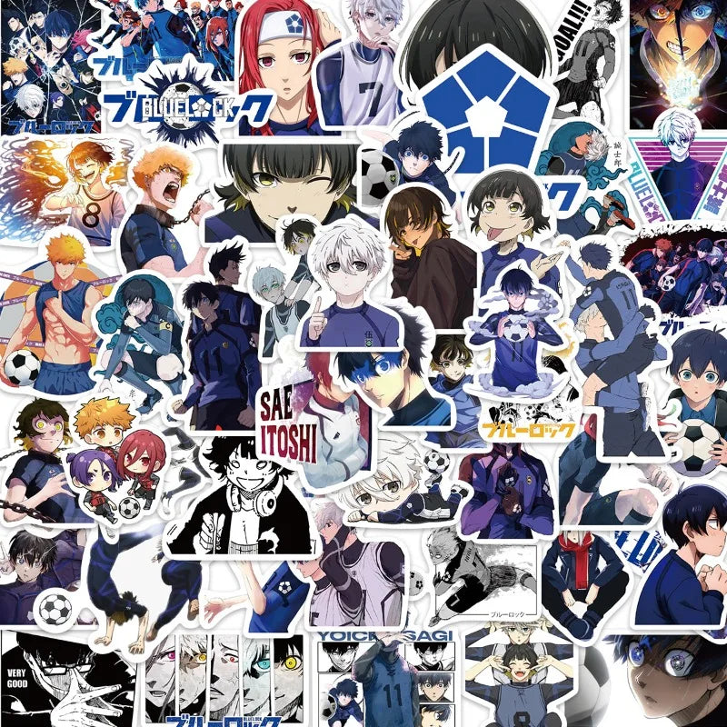 50pcs BLUE LOCK Anime Stickers for Laptop, Phone, Car, Scooter, Suitcase, Water Bottle, Refrigerator (ONLINE ORDER ONLY)