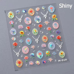 Autumn Fall Sunflower Rabbit Leaves Crane Rose Sun Mountain Hill Produce Good Harvests Cookie Nail Art Sticker Decoration Decals (ONLINE ORDER ONLY)