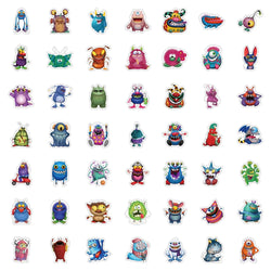 10/50Pcs Little Monster Stickers For Notebooks Stationery Kscraft Vintage Cute Sticker Craft Supplies Scrapbooking Material (Online Order Only)