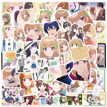 50pcs Osananajimi Ga Zettai Ni Makenai Love Comedy Helmet Wall Stickers (Online Order Only)