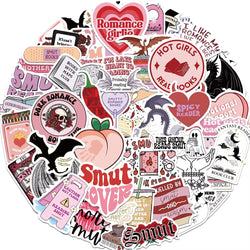 BOOKISH SMUTTY READING Stickers Decals DIY Skateboard Notebook Phone Laptop Car Waterproof (ONLINE ORDER ONLY)