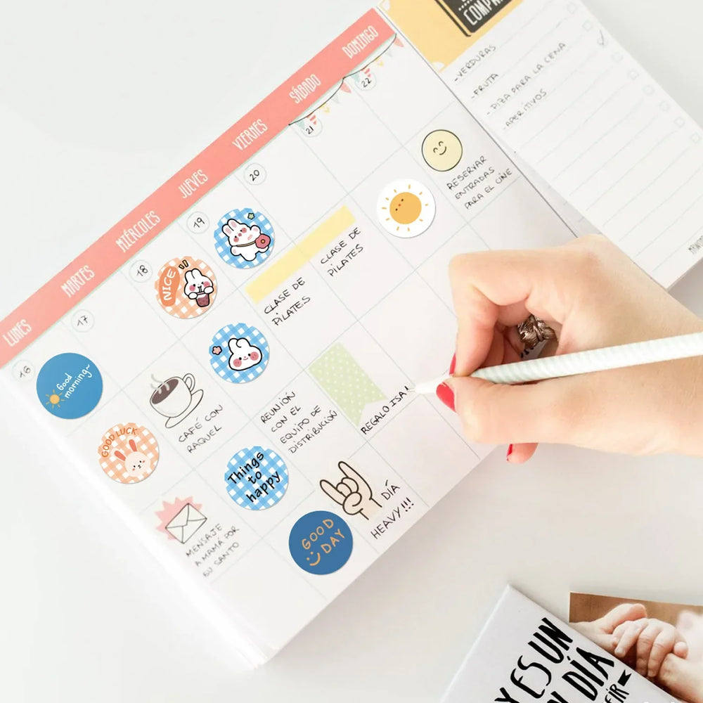 100-500 Pcs 2.5cm Cute Animal Party Adhesive Diy Seal Stickers Decorative Album Diary Cartoon Label Decor Children's Toys Kawaii (Online Order Only)