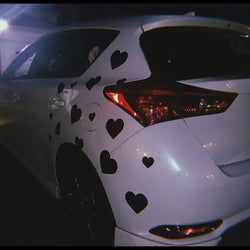 30pcs Cute Love Shape Car Stickers Set Creative Car Body Decor Sticker Size Combination Car Vinyl Decal (Online Order Only)