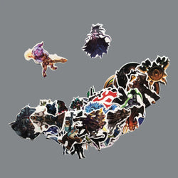 50Pcs World of Warcraft Tribal Hero Reflective Car Sticker And Decla For Ford Focus Honda Volkswagen Stickers (ONLINE ORDER ONLY)