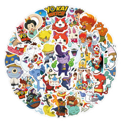 10/30/60PCS Yokai Watch Stickers Funny Anime Decals Cartoon stickers Toy DIY Scrapbook Luggage Guitar Bike Skateboard Kids Toys (ONLINE ORDER ONLY)