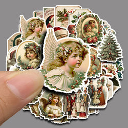 36pcs/bag New Year and Christmas series stickers and scrapbooks DIY Happy Project collage decoration (ONLINE ORDER ONLY)