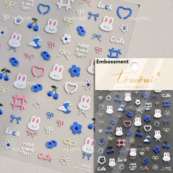 Worker's Speech Chinese Characters Abstract Comics Vivid Patterns Adhesive Nail Art Stickers Satirical Writing Manicure Decals (Online Order Only)