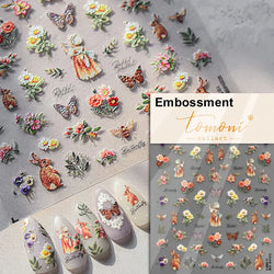 Cookies Chocolate Love Heart Flower Bowknot Rabbit Bunny Lace Bear Star Bouquet Rabbit Adhesive Nail Art Sticker Manicure Decal (ONLINE ORDER ONLY)