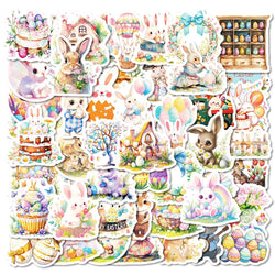 Easter Rabbit Egg Stickers 10/30/50pcs DIY Decoration for Phone, Notebook, Fridge, Bike, Skateboard, Suitcase, Gifts (ONLINE ORDER ONLY)