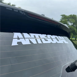 Car Stickers for Words ANTISOCIAL Decal Auto Body Rear Front Windshield Window Vinyl Text Decoration Applique (ONLINE ORDER ONLY)