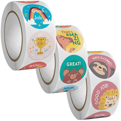 100-500Pcs Cute Cartoon Animals Reward Stickers for Kids School Teacher Supplies Kids Classic Toy Gift Sealing Decor Stationery (ONLINE ORDER ONLY)
