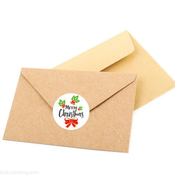 100-500pcs Merry Christmas Gift Box Decoration Seal Sticker Home Party Supplies Envelope Label Scrapbook Stickers (ONLINE ORDER ONLY)