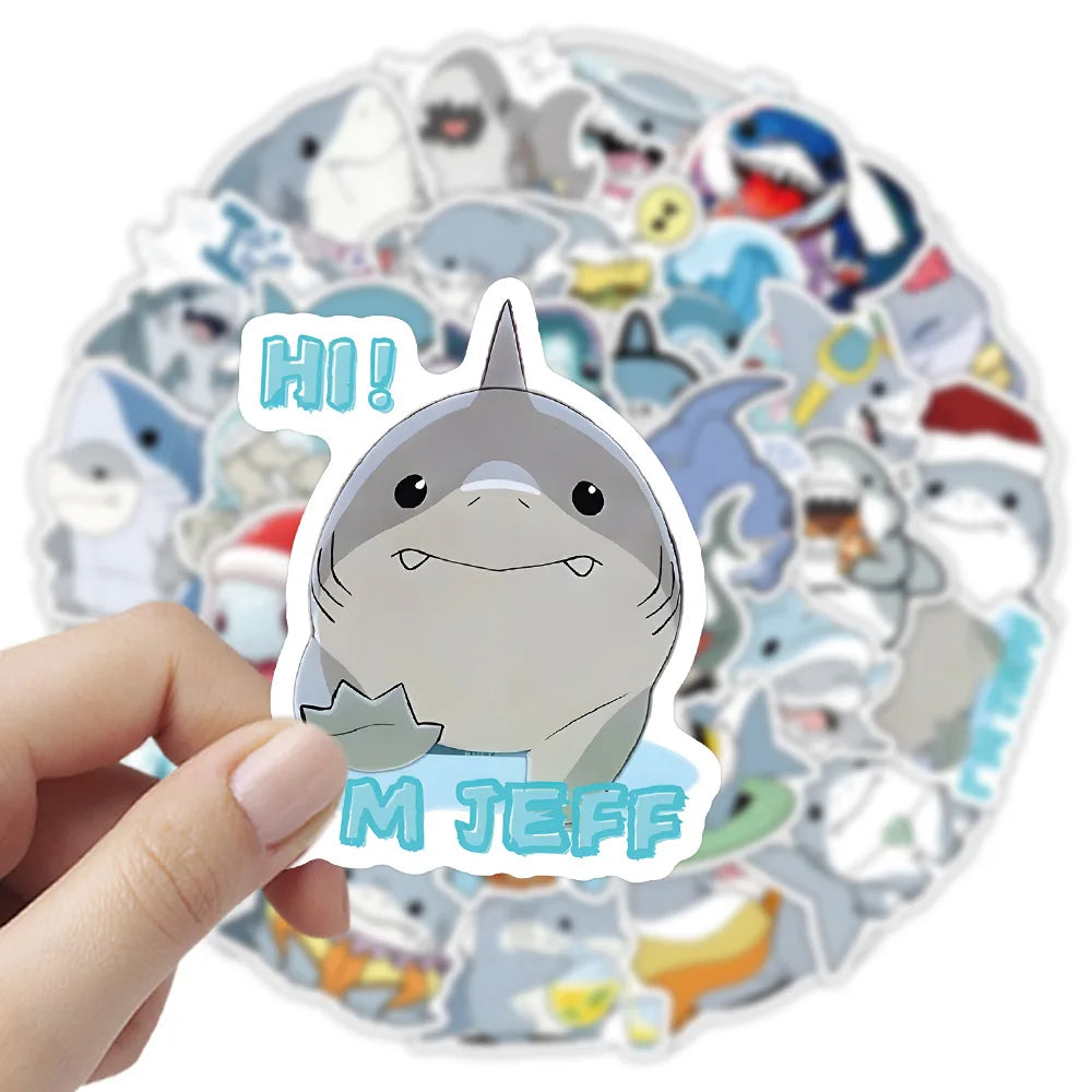 Jeff the Lurker Shark Stickers Avengers Graffiti Laptop Luggage Phone Toy (ONLINE ORDER ONLY)