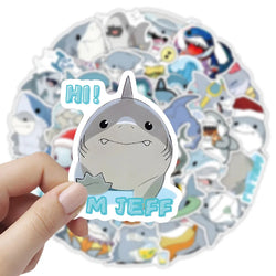 Jeff the Lurker Shark Stickers Avengers Graffiti Laptop Luggage Phone Toy (ONLINE ORDER ONLY)