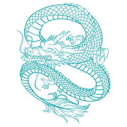 Anime Detachment Car Sticker Dragon Body Big Picture Decoration Body Movement Style Die Cutting Waterproof PVC Vinyl Decals (ONLINE ORDER ONLY)