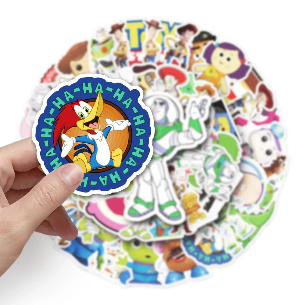 50Pcs MINISO Cartoon Waterproof Vinyl Stickers for Skateboard Snowboard Decal (ONLINE ORDER ONLY)