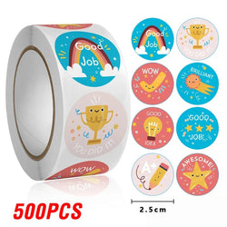 100-500pcs Cartoon Animals Cute Reward Stickers for Kids School Teacher Supplies Kids Classic Toy Gift Sealing Decor Stationery (ONLINE ORDER ONLY)