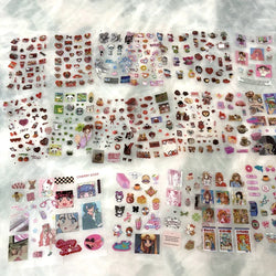 20pcs/set Cute Y2k Glitter Laser Sticker for Phone Camera Luggage Journal Sticker Kawaii Decoration Sticker Gift (ONLINE ORDER ONLY)