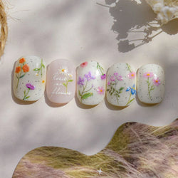 Colourful Butterfly Rose Flower Tulip Daisy Moth Orchid Narcissus 3D Self Adhesive Nail Art Decorations Stickers Manicure Decals (ONLINE ORDER ONLY)