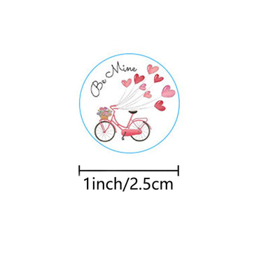 100-500pcs Cartoon Love Stickers Happy Valentine's Day Wedding Invite Card Decorate Candy Gift Box Tags Seal Lables (ONLINE ORDER ONLY)