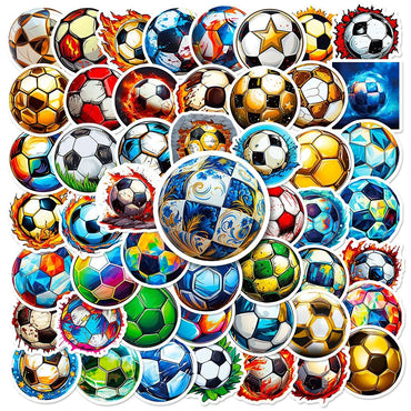 10/30/50pcs Sports Contest Soccer Football Graffiti Stickers Decals DIY Skateboard Laptop Phone Car Waterproof Sticker Kids Toys (ONLINE ORDER ONLY)