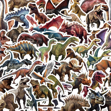 10/50PCS Cool Jurassic Park Movie Stickers Dinosaur Decals Skateboard Scrapbook Phone Notebook Suitcase Laptop Fridge Sticker (Online Order Only)