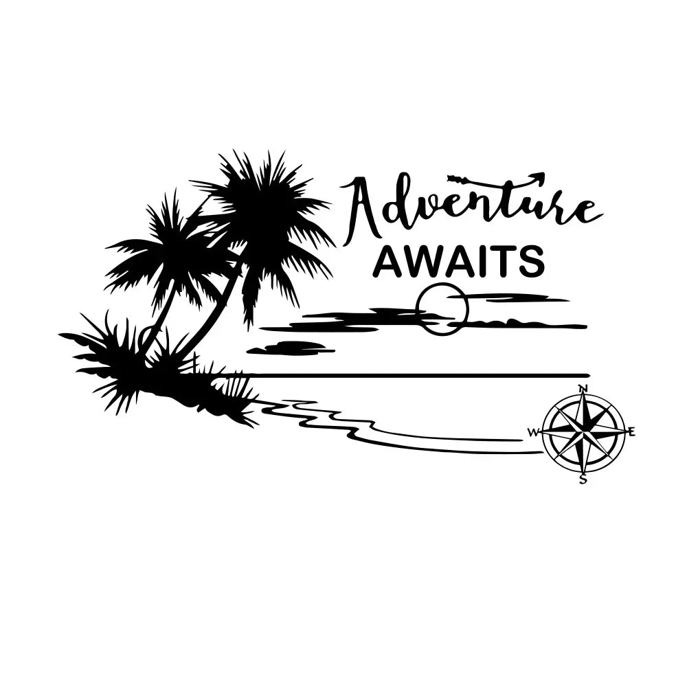 Funny Adventuer for Car Decorative Camper Decal Stickers Auto Body Window Decals To Cover Scratches (ONLINE ORDER ONLY)