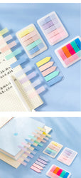 PET Transparent Index Sticky Note Sticker Student Label Sticky Note Sticker Notepad Bookmark School supplies Kawaii stationery (ONLINE ORDER ONLY)