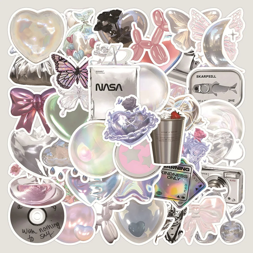 3D VSCO Cartoon Stickers for DIY Scrapbook, Notebook, Suitcase, Phone, Laptop, Guitar - 10/30/60pcs (ONLINE ORDER ONLY)