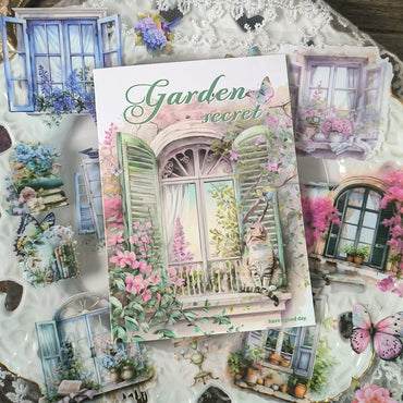 20piece/set Retro Stickers Sacred Book Series British Dream Handbook DIY Decorative Material Scrapbook (ONLINE ORDER ONLY)