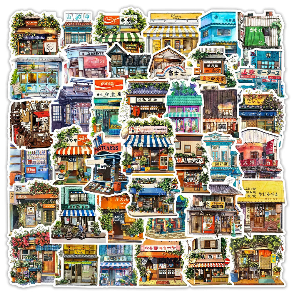 Aesthetic Japan Style Graffiti Stickers for Guitar Laptop Phone Fridge Luggage Notebook (ONLINE ORDER ONLY)