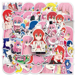 50pcs Anime Stickers for Laptop, Phone, Car, Scooter, Water Bottle, Suitcase, Refrigerator (ONLINE ORDER ONLY)