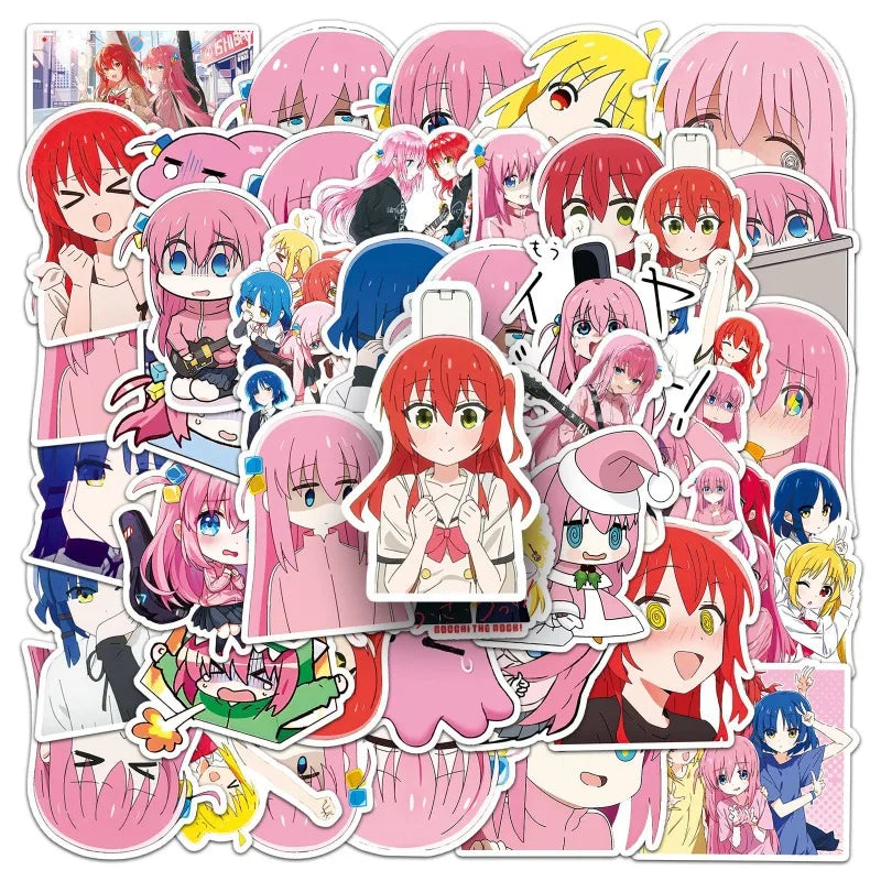 50pcs Anime Stickers for Laptop, Phone, Car, Scooter, Water Bottle, Suitcase, Refrigerator (ONLINE ORDER ONLY)