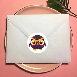 100-500pcs Owl Animal Sticker Reward Sticker Party DIY Gift Decoration Seal Label Children's Toys Office Stationery (ONLINE ORDER ONLY)