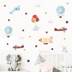 Retro Nursery Peel and Stick Stickers (ONLINE ORDER ONLY)