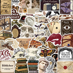 Dark Aesthetic Retro Art Stickers PVC Waterproof Skateboard Notebook Graffiti 10/30/50PCS (Online Order Only)