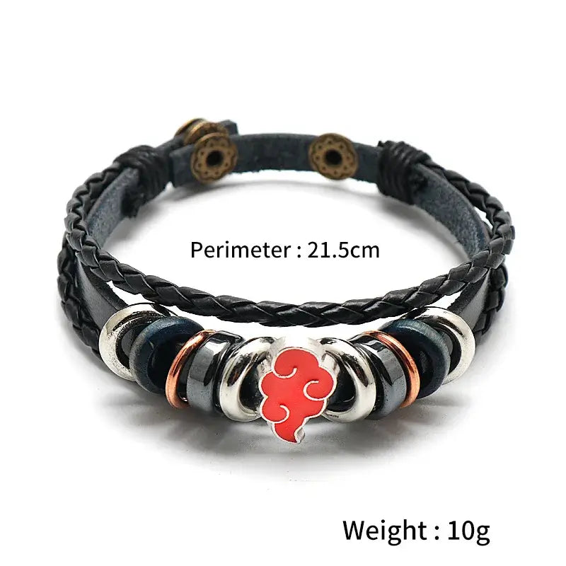 Anime Woven Cowhide Bracelet – Multilayer Buckle Gift (ONLINE ORDER ONLY)