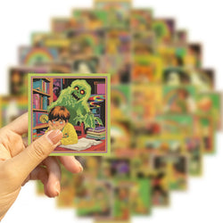 50pcs Cartoon Retro Comics Stickers Vintage Stickers DIY Laptop Luggage Skateboard Graffiti Decal Fun for Kid Gift (ONLINE ORDER ONLY)