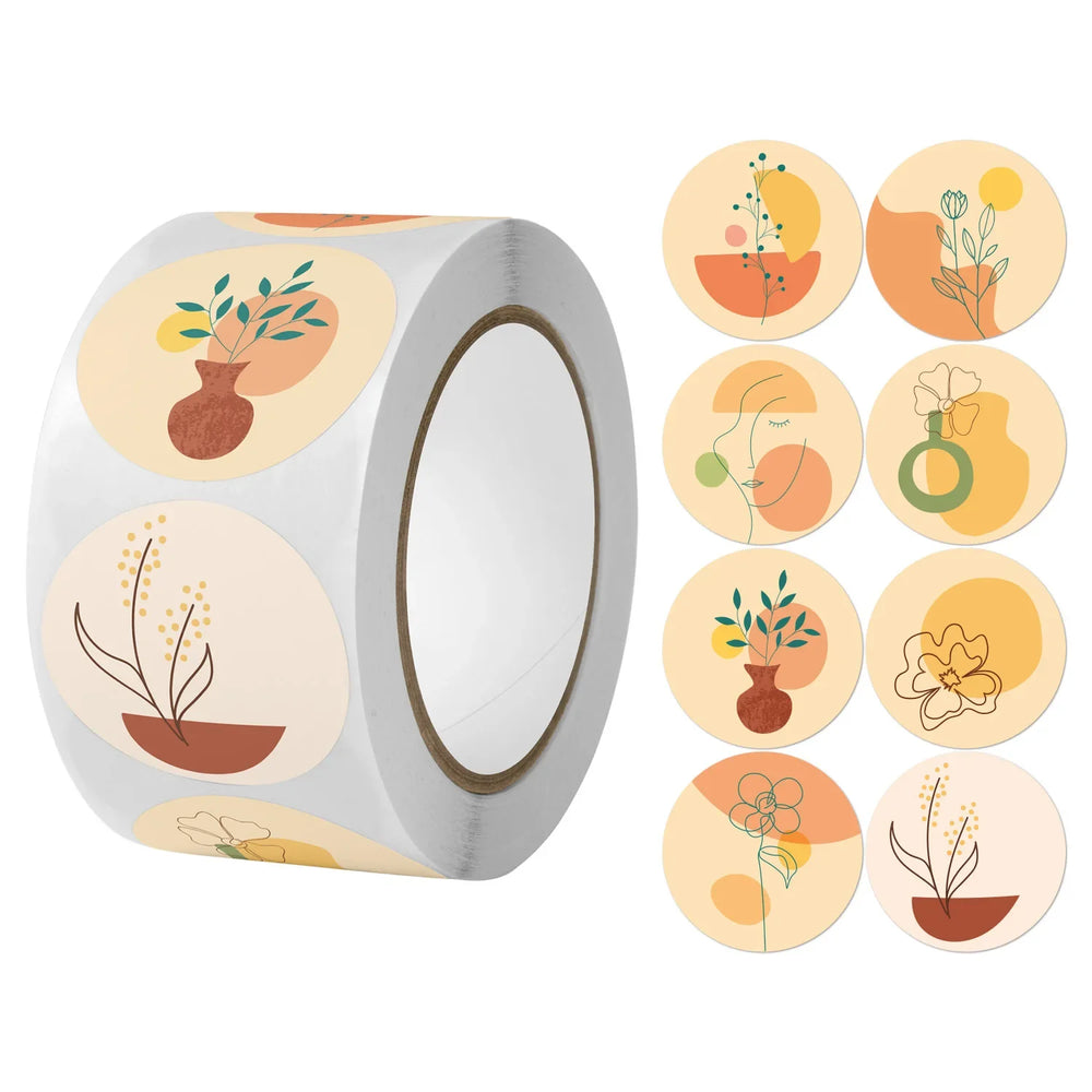 100-500pcs Cute Scrapbooking Stationery Stickers Envelope Sealing Label Personalized Small Business Gift Decor Stickers (ONLINE ORDER ONLY)