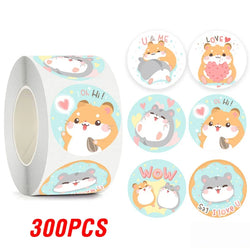 100-500pcs  Cute Reward Stickers Animal Sticker for Kid Classic Toy Gift Decor School Teacher Encouragement Sticker (ONLINE ORDER ONLY)