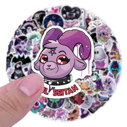 10/30/50/100PCS Horror Gothic Witch Halloween Cartoon Stickers Aesthetic Graffiti DIY Motorcycle Phone Laptop Wall Decal Kid Toy (ONLINE ORDER ONLY)