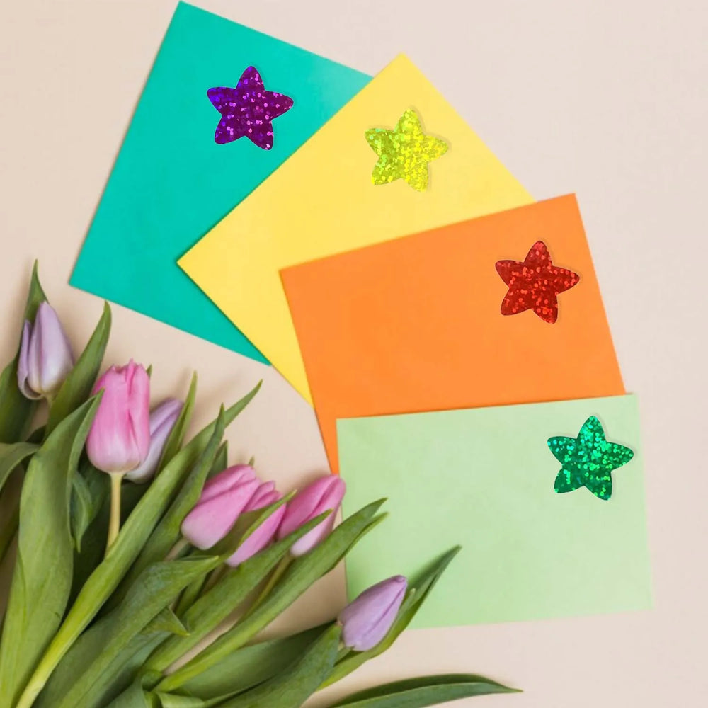 500/ Roll 2.5cm Packed With self-Adhesive Star Sticker Bonus Chart Decorative Self-adhesive sticker Label Stationery sticker (Online Order Only)