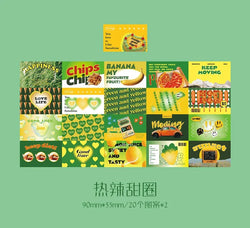 40/60Pcs/box Retro Girls House Series Sticker Hand Account DIY Album Decoration Scrapbooking Stickers Kawaii Korean Stationery (ONLINE ORDER ONLY)